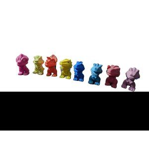 Gon The Dinosaur Bandai Toy Set of 8 Rotoscope Figures / Gi-Go Toys Lot